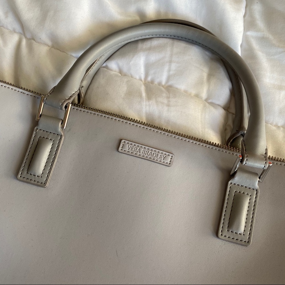 NWT Vera Bradley Composition Satchel Dove Gray - Picture 5 of 7